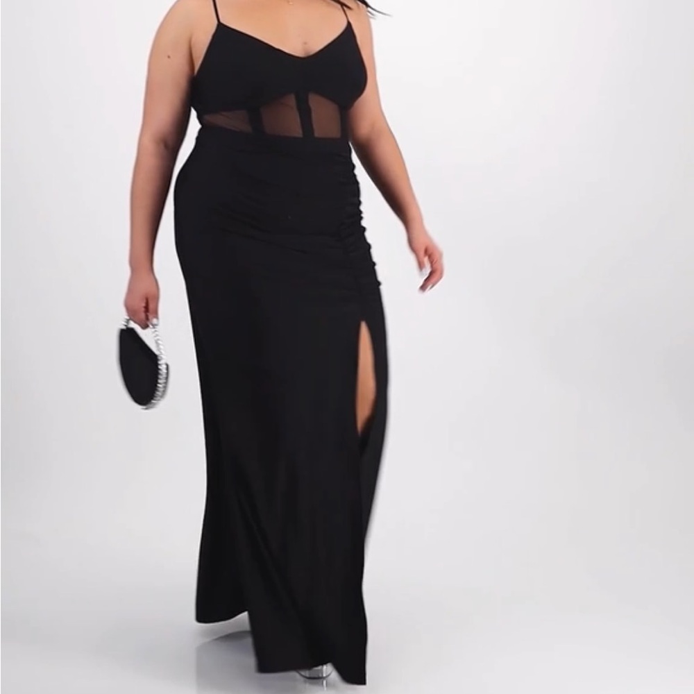 Black maxi dress